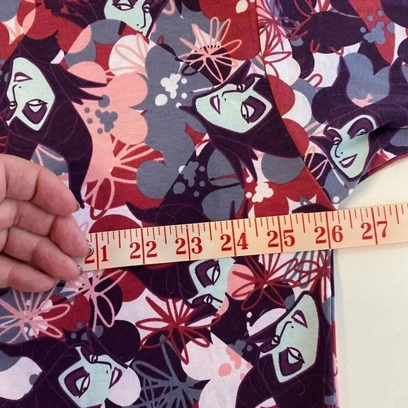 Lularoe Irma Size Small Disney Sleeping Beauty Evil Queen Witch Maleficent Shirt - Picture 4 of 6